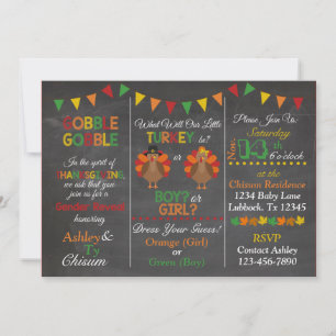 Thanksgiving Turquie Genre Reveillez Invitation