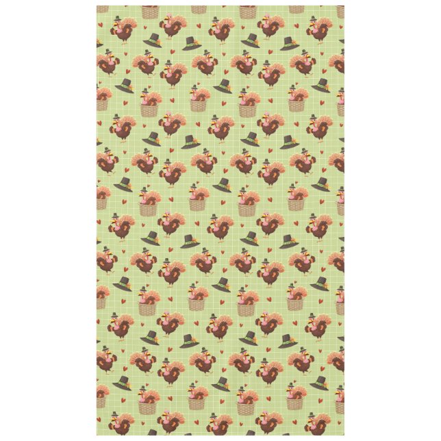 Thanksgiving Turquie & Pèlerin Casquette nappe (Devant)