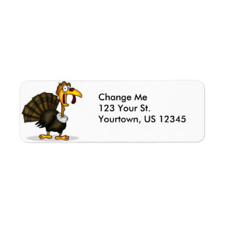 Thanksgiving Turquie Retourner des étiquettes d'ad
