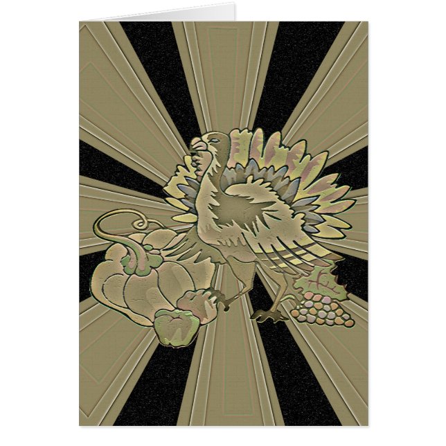 Thanksgiving Turquie sculpté - (Devant)