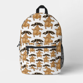 Thanksgiving Twerkey Backpack Bedruckter Rucksack
