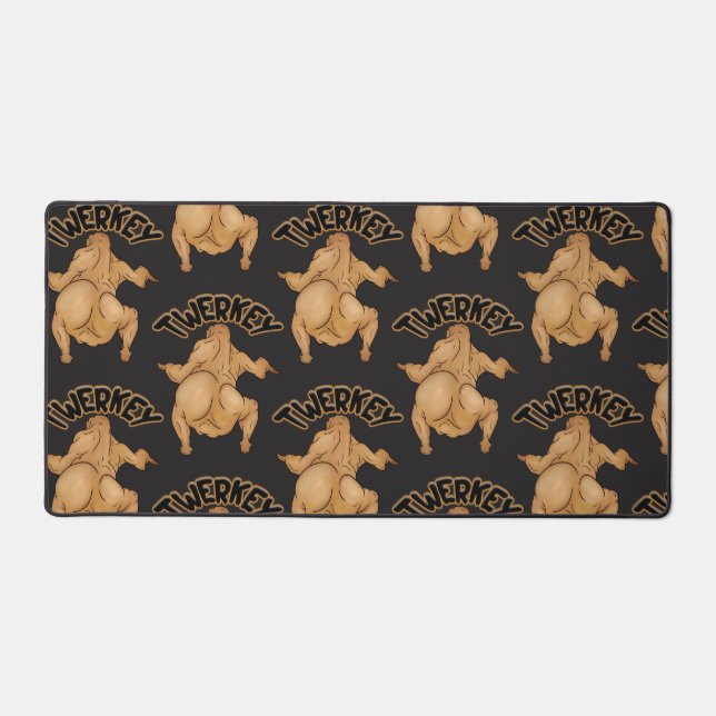 Thanksgiving Twerkey  Desk Mat (Recto)