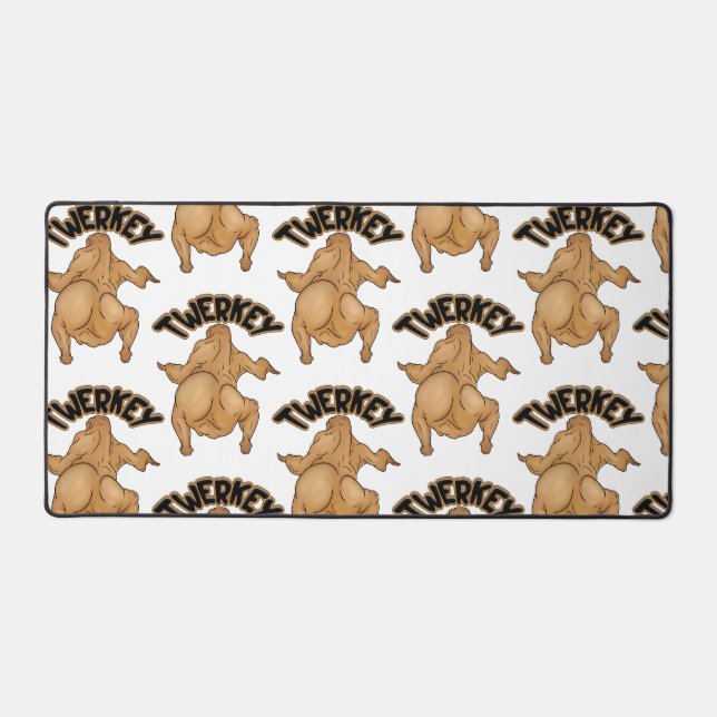 Thanksgiving Twerkey  Desk Mat Schreibtischunterlage (Vorderseite)