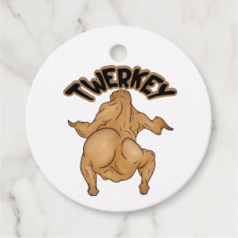 Thanksgiving Twerkey Favor Tags Geschenkanhänger