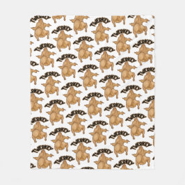 Thanksgiving Twerkey Fleece Blanket