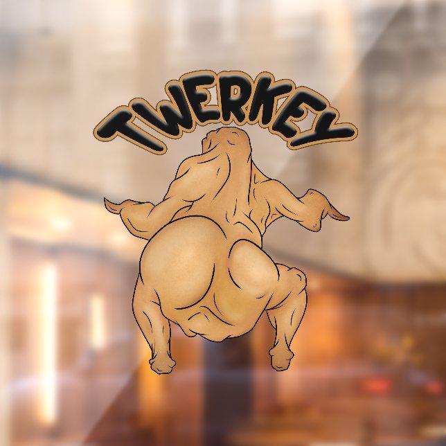 Thanksgiving Twerkey Window Cling Fensteraufkleber (Blatt 2)