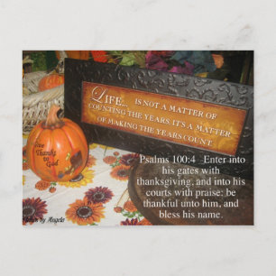 Thanksgivinning Postkarte