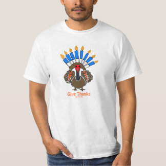 THANKSGIVUAKKAH THANKSANUKAH DIE TÜRKEI MENORAH T-Shirt