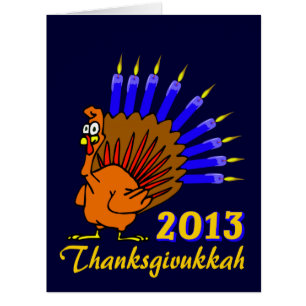 Thanksgivukkah Menurkey Gruß-Karten 2013