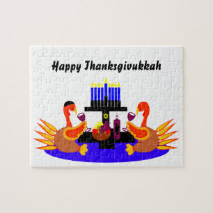 Thanksgivukkah Wein, der Truthahn-Puzzlespiel