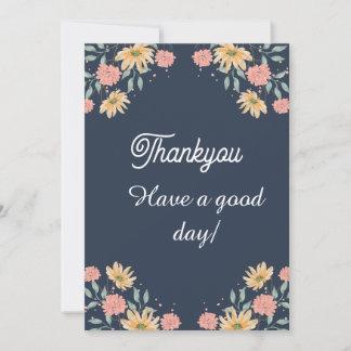 Thankyou Card einzigartiges Design Dankeskarte
