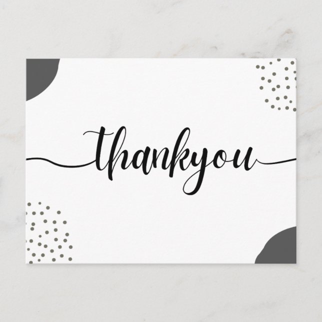 Thankyou Card Postkarte (Vorderseite)