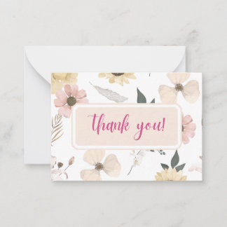 Thankyou-Karte Mitteilungskarte