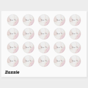 ThankYou Sticker - Pink Marble