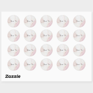 ThankYou Sticker - Pink Marble