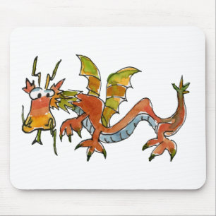 Thar Be Dragons Mousepad