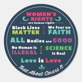 "That About Covers It" Stickers