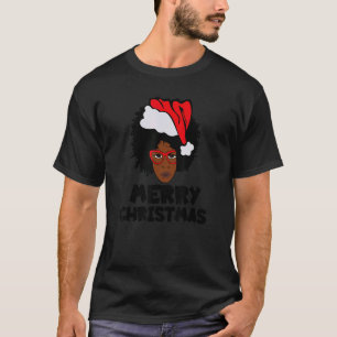 That Melanin Christmas Mrs. Claus Santa Black Peek T-Shirt