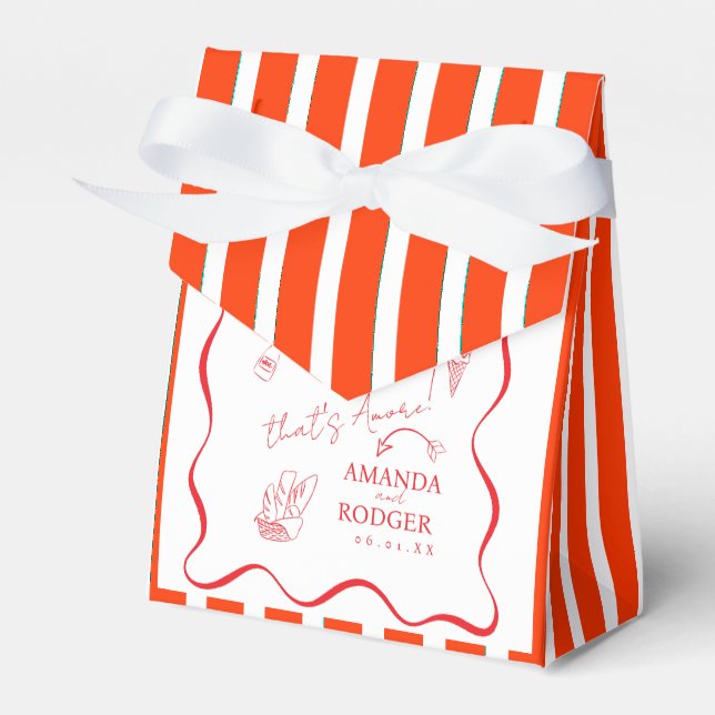 That’s Amore Italian Doodles Wedding Geschenkschachtel (Vorderseite)