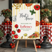 That’s Amore Italienische Hochzeitsdusche Willkomm