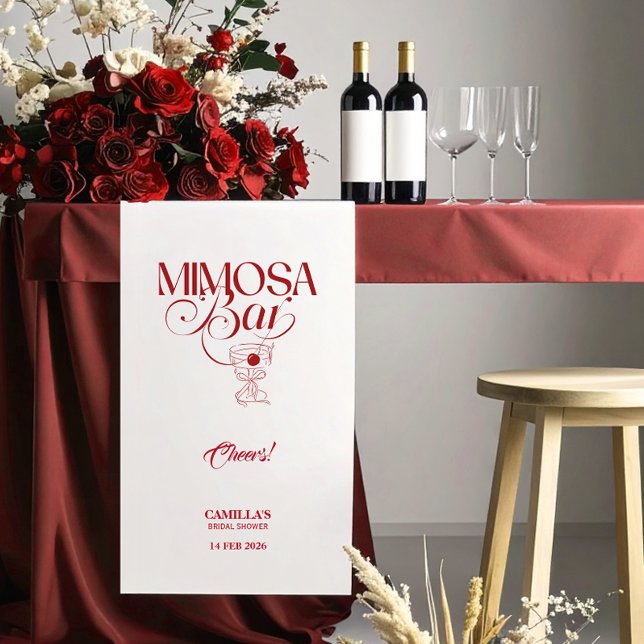 That’s Amore Red Bridal Shower Mimosa Bar banner (Von Creator hochgeladen)
