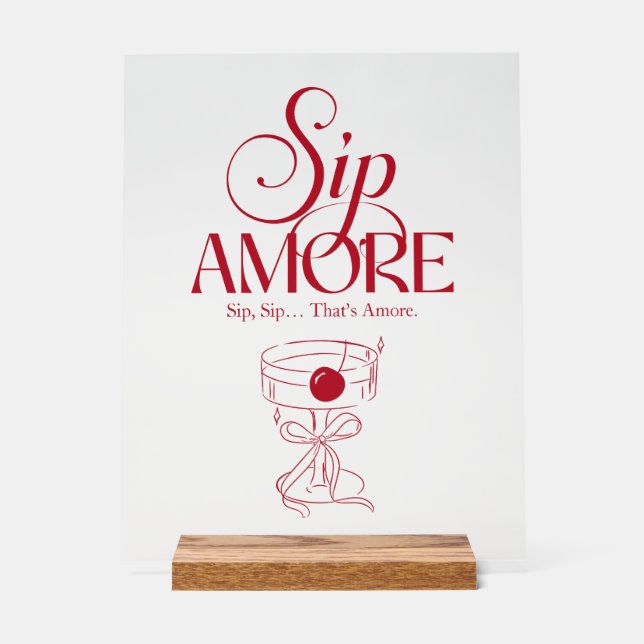That’s Amore Red hand drawn Bridal Shower (Recto)