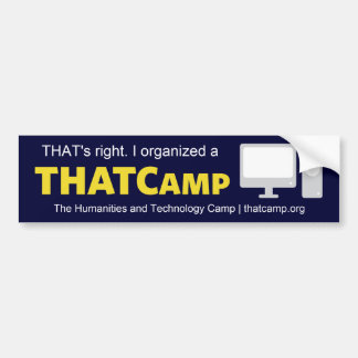 THATCamp Organisator-Autoaufkleber Autoaufkleber