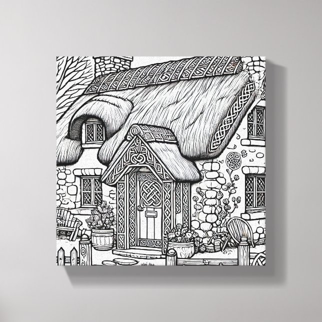 Thatch Hütte #37 Leinwanddruck (Vorderseite)