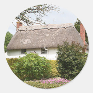 Thatched Hütte, Vereinigtes Königreich 4 Runder Aufkleber