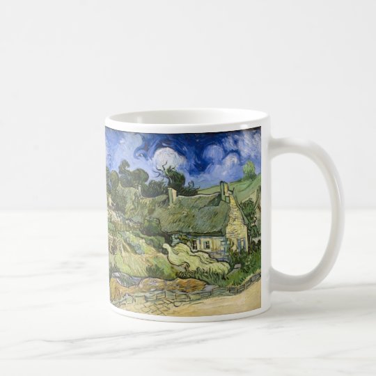 Thatched Hütten bei Cordeville - Vincent van Gogh Kaffeetasse