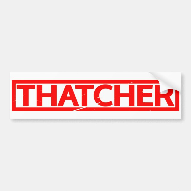 Thatcher-Briefmarke Autoaufkleber (Vorne)