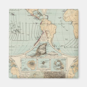 Thatigkeit des Erdinnern Atlas Karte Magnet
