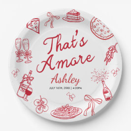 That's Amore Brautparty  Pappteller