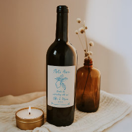 Thats Amore Hand Drawn Italienische Lemon Hochzeit Weinetikett