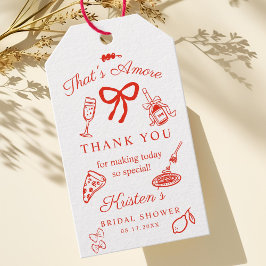 That's Amore Italian Bridal Shower Favor Gift Tag Geschenkanhänger