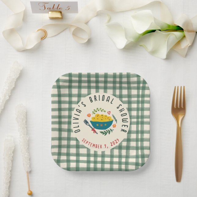That's Amore Italian Food CUSTOM BRIDAL SHOWER Pappteller (Hochzeit)