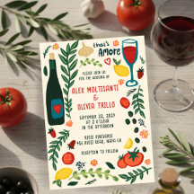 That's Amore Italian Food CUSTOM Wedding Party 