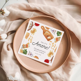 That's Amore Italian Script Bridal Shower Serviette