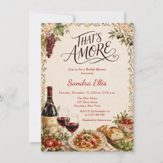 That's Amore Italienische Brautparty Einladung