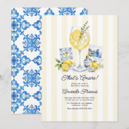 That's Amore! Italienischer Spritz Capri-Brautjung Einladung