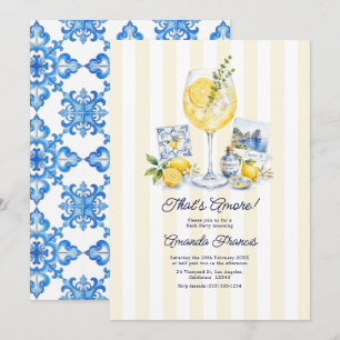 That's Amore! Italienischer Spritz Capri-Brautjung Einladung