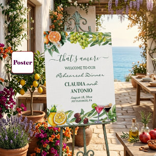 That's Amore Italienisches Zitrus-Probeessen Poster