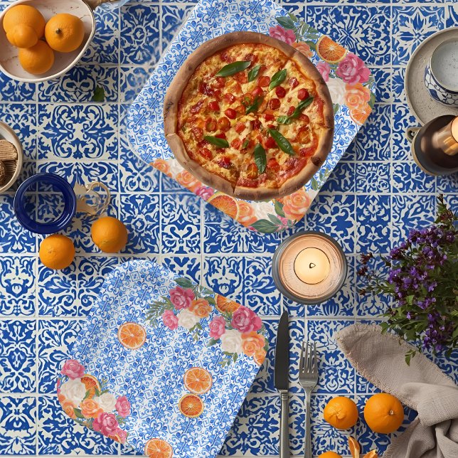 Thats amore mediterranean blue tiles bridal shower pappteller (Von Creator hochgeladen)