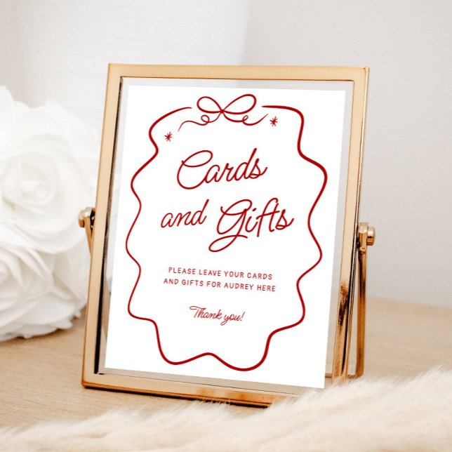 That's Amore Red Doodle Cards and Gifts Display Po Poster (Von Creator hochgeladen)