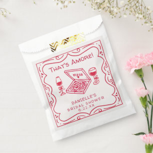 That's Amore Whimsical Hand gezeichnete Brautparty Geschenktütchen