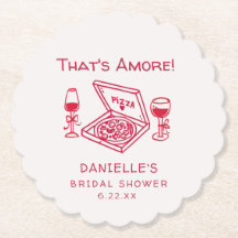 That's Amore Whimsical Hand gezeichnete Brautparty