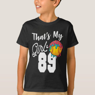 That's My Boy Softll 89 Number Mom Dad Number #89  T-Shirt