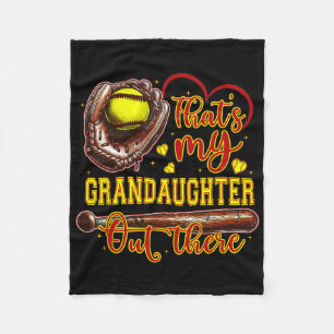 That's My Granddaughter Out There Softball Grandma Fleecedecke