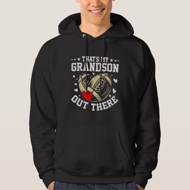 That's My Grandson Out There Rugby Hoodie (Vorderseite)