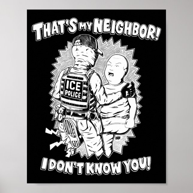 That's My Neighbor I Don't Know You  Poster (Vorne)